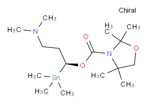 (S)-3-(二甲胺基)-1-(三甲基锡基)丙基 2,2,4,4-四甲基噁唑烷-3-甲酸酯