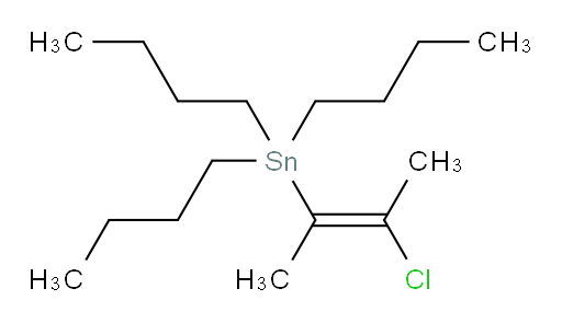 (E)-三丁基(3-氯丁-2-烯-2-基)锡烷