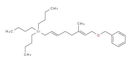 ((2E,6E)-8-(benzyloxy)-6-methylocta-2,6-dien-1-yl)tributylstannane