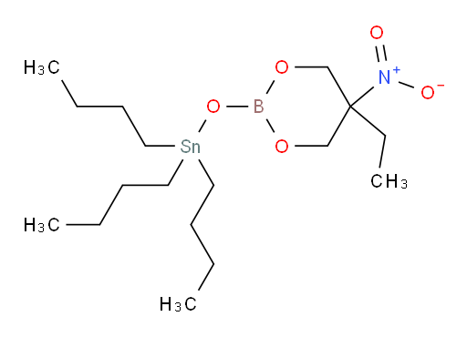 三丁基((5-乙基-5-硝基-1,3,2-二氧杂硼杂环己烷-2-氧基))锡烷