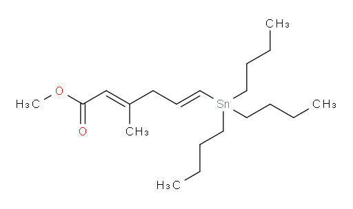 (2E,5E)-methyl 3-methyl-6-(tributylstannyl)hexa-2,5-dienoate