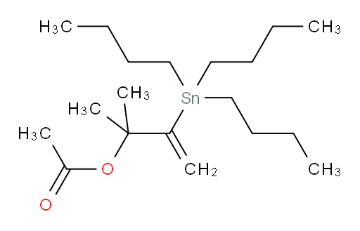 2-methyl-3-(tributylstannyl)but-3-en-2-yl acetate