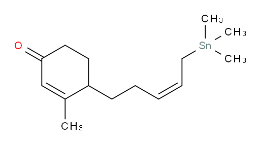 (Z)-3-methyl-4-(5-(trimethylstannyl)pent-3-en-1-yl)cyclohex-2-enone