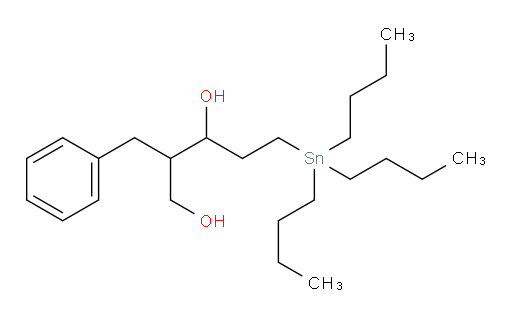 2-benzyl-5-(tributylstannyl)pentane-1,3-diol