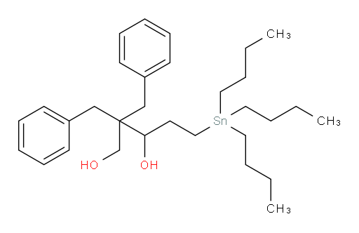 2,2-二苄基-5-(三丁基锡基)戊烷-1,3-二醇