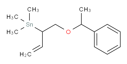 trimethyl(1-(1-phenylethoxy)but-3-en-2-yl)stannane