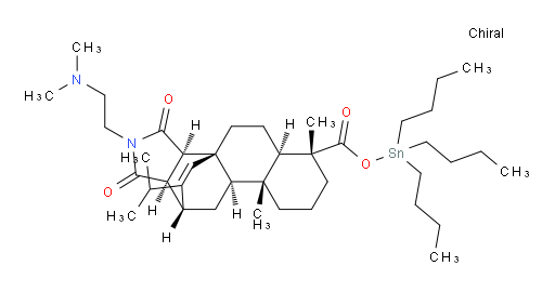 (3aR,3bS,5aR,6R,9aR,9bR,11R,11aR)-tributylstannyl 2-(2-(dimethylamino)ethyl)-12-isopropyl-6,9a-dimethyl-1,3-dioxo-1,2,3,3a,4,5,5a,6,7,8,9,9a,9b,10,11,11a-hexadecahydro-3b,11-ethenonaphtho[2,1-e]isoindole-6-carboxylate