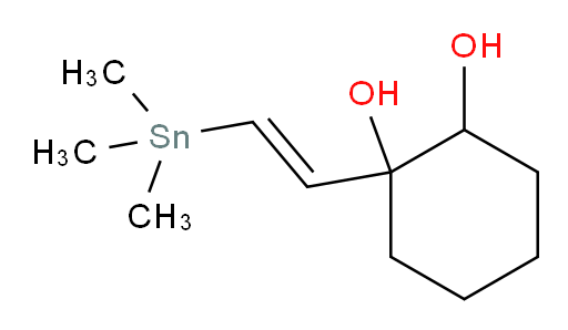 (E)-1-(2-(trimethylstannyl)vinyl)cyclohexane-1,2-diol