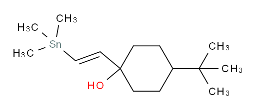 (E)-4-(tert-butyl)-1-(2-(trimethylstannyl)vinyl)cyclohexanol