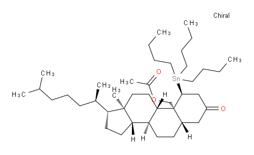 ((1S,5S,8S,9S,10S,13R,14S,17R)-13-methyl-17-((R)-6-methylheptan-2-yl)-3-oxo-1-(tributylstannyl)hexadecahydro-1H-cyclopenta[a]phenanthren-10-yl)methyl acetate