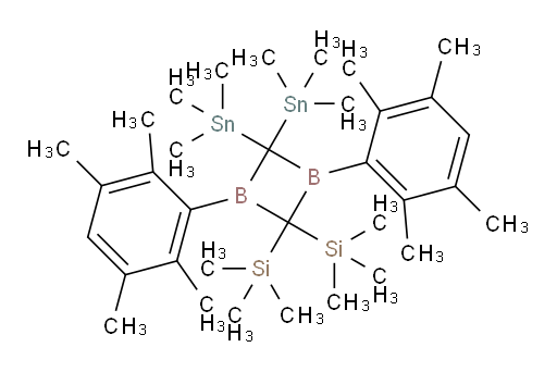 (1,3-双(2,3,5,6-四甲基苯基)-4,4-双(三甲基锡基)-1,3-二boretane-2,2-二基)双(三甲基硅烷)
