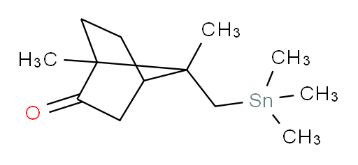 1,7-dimethyl-7-((trimethylstannyl)methyl)bicyclo[2.2.1]heptan-2-one
