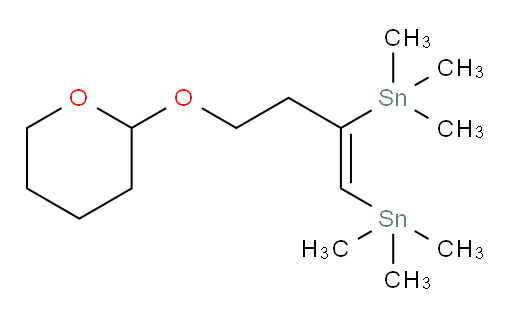 (Z)-(4-((tetrahydro-2H-pyran-2-yl)oxy)but-1-ene-1,2-diyl)bis(trimethylstannane)