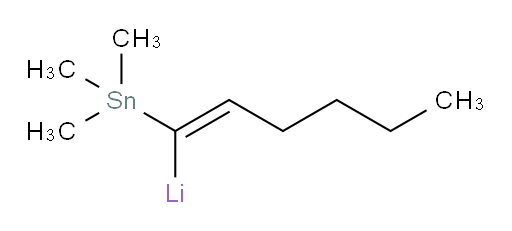 (E)-(1-(trimethylstannyl)hex-1-en-1-yl)lithium