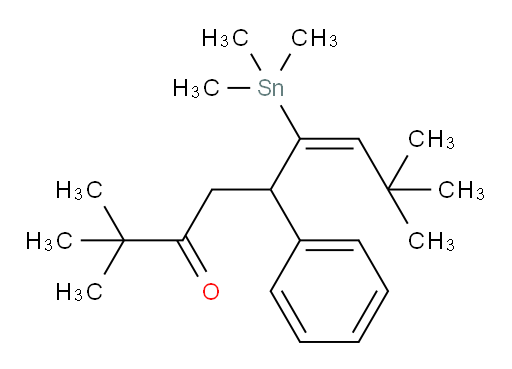 (E)-2,2,8,8-tetramethyl-5-phenyl-6-(trimethylstannyl)non-6-en-3-one