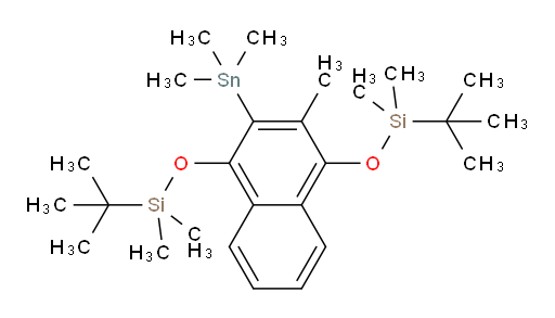 ((2-methyl-3-(trimethylstannyl)naphthalene-1,4-diyl)bis(oxy))bis(tert-butyldimethylsilane)