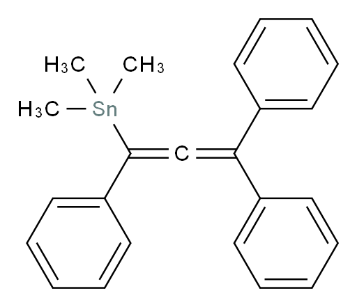 trimethyl(1,3,3-triphenylpropa-1,2-dien-1-yl)stannane