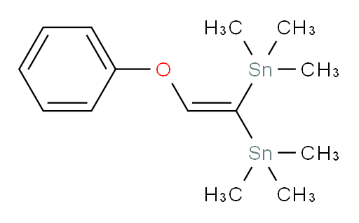 (2-苯氧基乙烯-1,1-二基)双(三甲基锡烷)