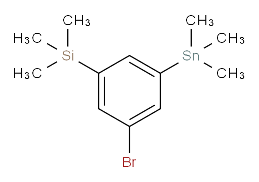(3-bromo-5-(trimethylstannyl)phenyl)trimethylsilane