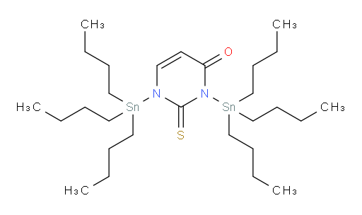 2-thioxo-1,3-bis(tributylstannyl)-2,3-dihydropyrimidin-4(1H)-one