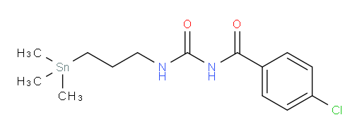 4-chloro-N-((3-(trimethylstannyl)propyl)carbamoyl)benzamide
