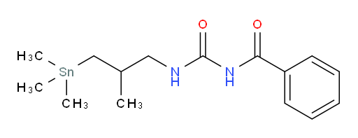 N-((2-methyl-3-(trimethylstannyl)propyl)carbamoyl)benzamide