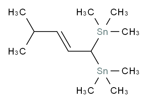 (E)-(4-methylpent-2-ene-1,1-diyl)bis(trimethylstannane)