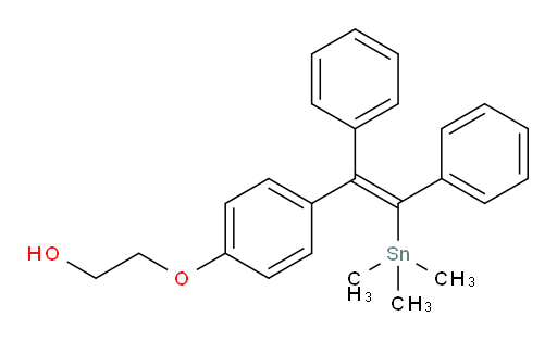 (Z)-2-(4-(1,2-diphenyl-2-(trimethylstannyl)vinyl)phenoxy)ethanol