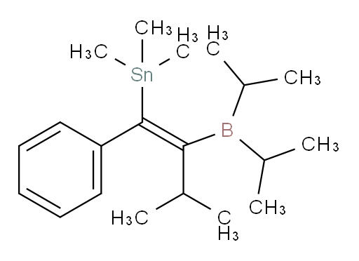 (E)-(2-(diisopropylboryl)-3-methyl-1-phenylbut-1-en-1-yl)trimethylstannane