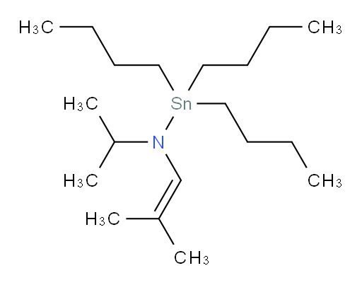 1,1,1-tributyl-N-isopropyl-N-(2-methylprop-1-en-1-yl)stannanamine