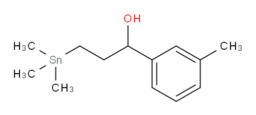 1-(m-tolyl)-3-(trimethylstannyl)propan-1-ol