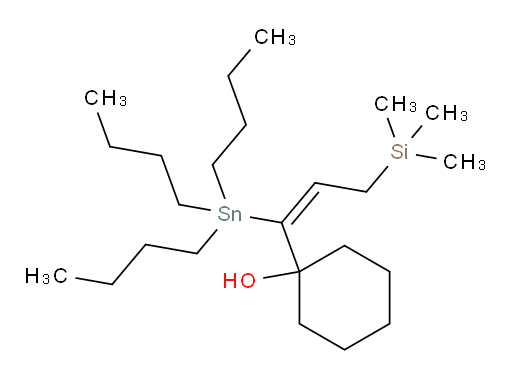 (E)-1-(1-(tributylstannyl)-3-(trimethylsilyl)prop-1-en-1-yl)cyclohexanol