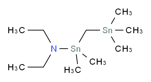 N,N-diethyl-1,1-dimethyl-1-((trimethylstannyl)methyl)stannanamine