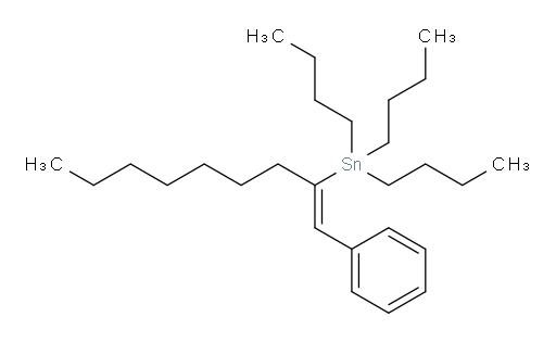 (Z)-三丁基(1-苯基壬-1-烯-2-基)锡烷