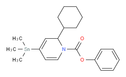 phenyl 2-cyclohexyl-4-(trimethylstannyl)pyridine-1(2H)-carboxylate