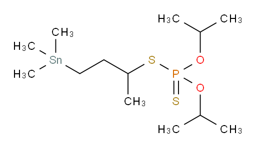 O,O-diisopropyl S-(4-(trimethylstannyl)butan-2-yl) phosphorodithioate