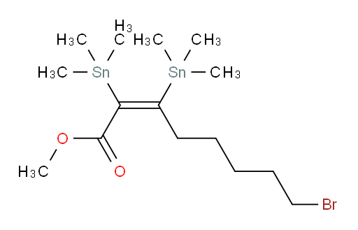 (Z)-methyl 8-bromo-2,3-bis(trimethylstannyl)oct-2-enoate