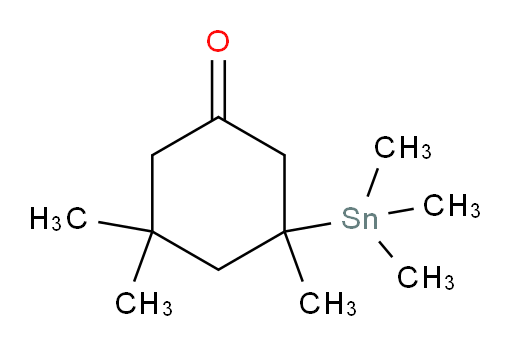 3,3,5-trimethyl-5-(trimethylstannyl)cyclohexanone