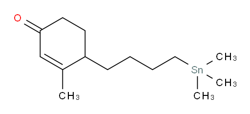 3-methyl-4-(4-(trimethylstannyl)butyl)cyclohex-2-enone