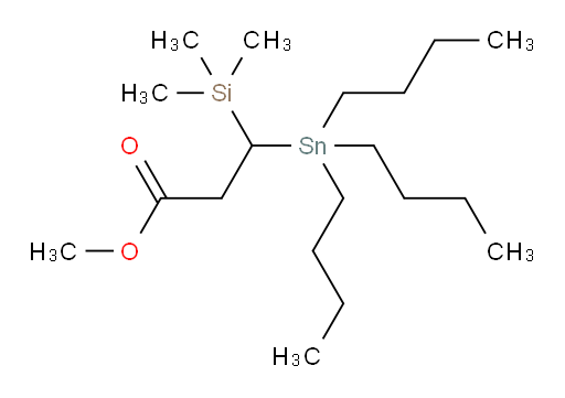 methyl 3-(tributylstannyl)-3-(trimethylsilyl)propanoate