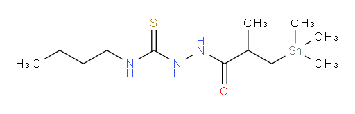 N-butyl-2-(2-methyl-3-(trimethylstannyl)propanoyl)hydrazinecarbothioamide
