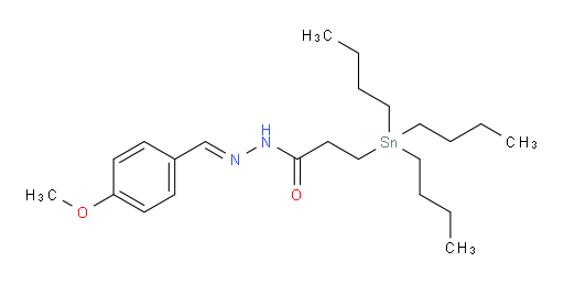 (E)-N'-(4-methoxybenzylidene)-3-(tributylstannyl)propanehydrazide