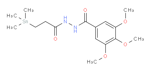 3,4,5-trimethoxy-N'-(3-(trimethylstannyl)propanoyl)benzohydrazide