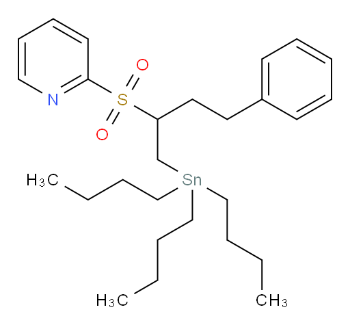 2-((4-phenyl-1-(tributylstannyl)butan-2-yl)sulfonyl)pyridine