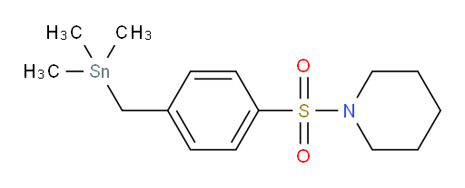 1-((4-((trimethylstannyl)methyl)phenyl)sulfonyl)piperidine