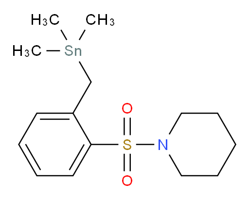 1-((2-((trimethylstannyl)methyl)phenyl)sulfonyl)piperidine