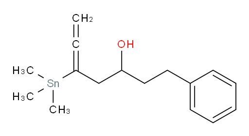 1-phenyl-5-(trimethylstannyl)hepta-5,6-dien-3-ol