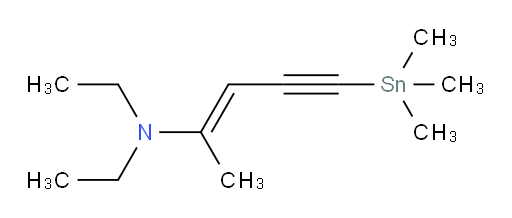 (E)-N,N-diethyl-5-(trimethylstannyl)pent-2-en-4-yn-2-amine
