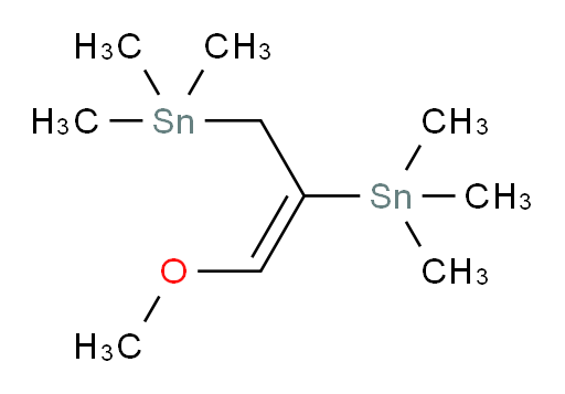 (E)-(3-methoxyprop-2-ene-1,2-diyl)bis(trimethylstannane)