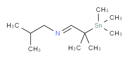 (E)-2-methyl-N-(2-methyl-2-(trimethylstannyl)propylidene)propan-1-amine
